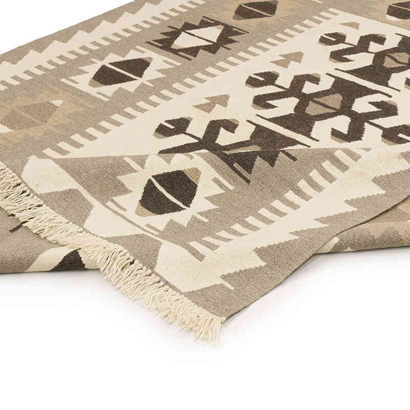 New Handwoven Turkish Kilim Rug - 5' 10" x 7' 3" (70" x 87") - K0072864