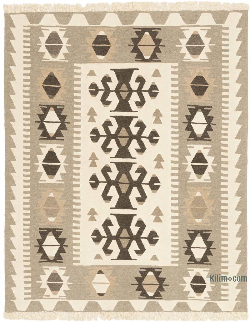 New Handwoven Turkish Kilim Rug - 5' 10" x 7' 3" (70" x 87") - K0072864