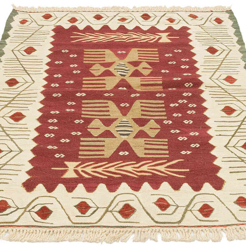 New Handwoven Turkish Kilim Rug - 3' 1" x 4' 4" (37" x 52") - K0072865