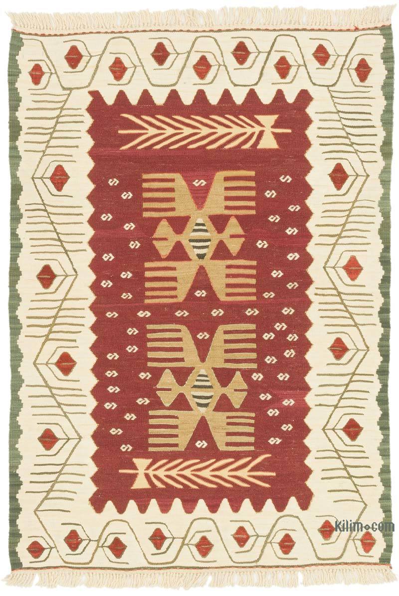 New Handwoven Turkish Kilim Rug - 3' 1" x 4' 4" (37" x 52") - K0072865