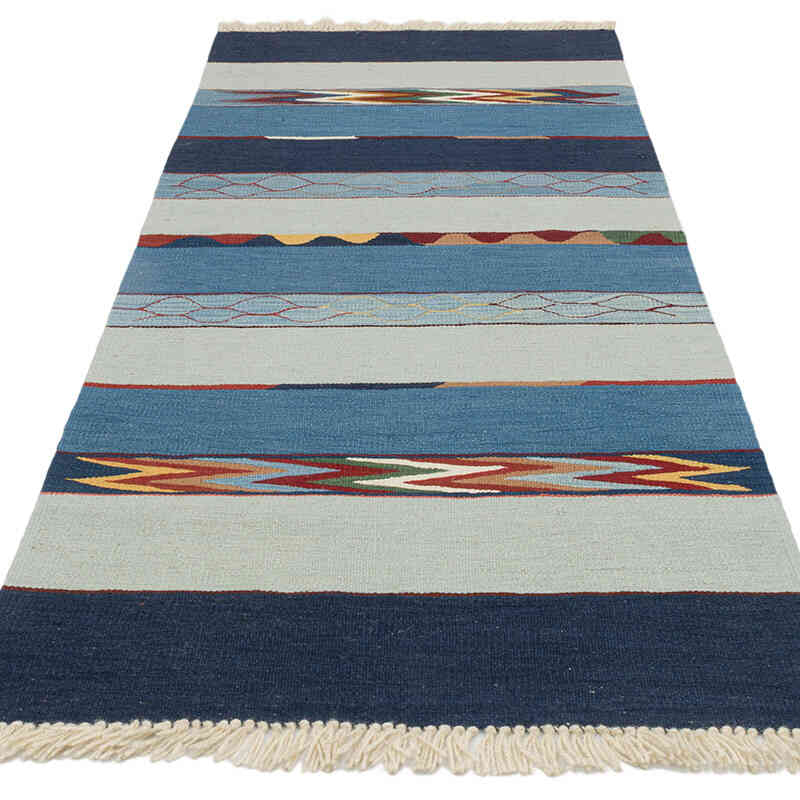 Yeni Kök Boya El Dokuma Yolluk Kilim - 93 cm x 210 cm - K0072868