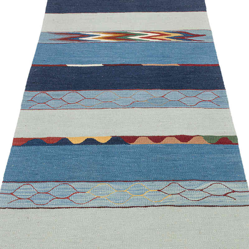 Yeni Kök Boya El Dokuma Yolluk Kilim - 93 cm x 210 cm - K0072868