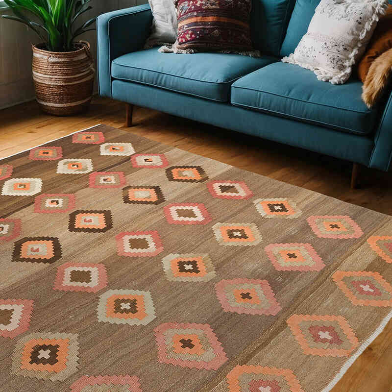 Nueva Alfombra Turca Kilim - 170 cm x 214 cm - K0072873