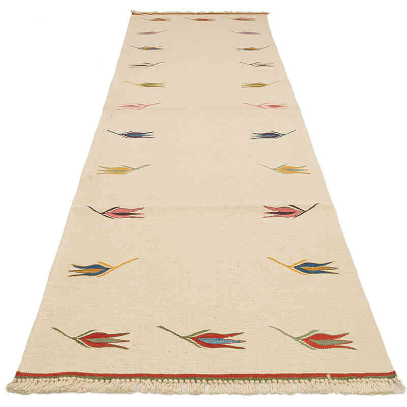 Yeni Kök Boya El Dokuma Yolluk Kilim - 85 cm x 300 cm - K0072874