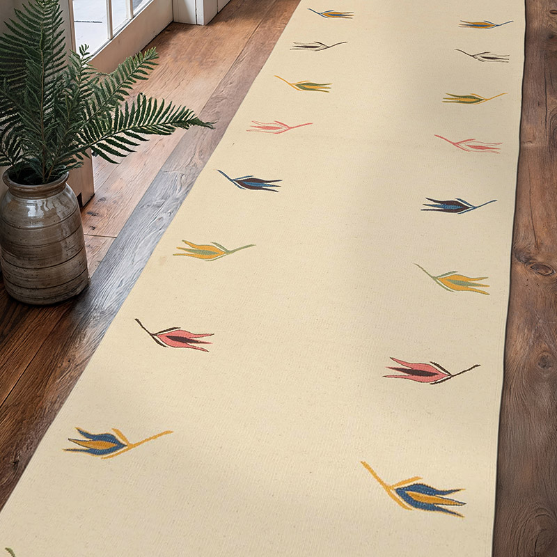 Yeni Kök Boya El Dokuma Yolluk Kilim - 85 cm x 300 cm - K0072874