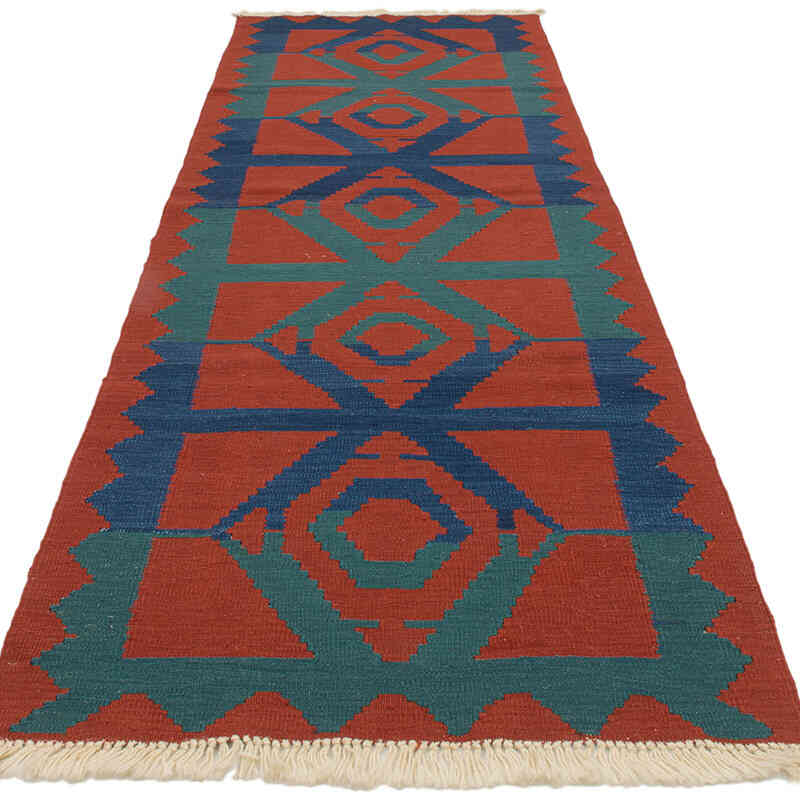 Yeni Kök Boya El Dokuma Yolluk Kilim - 96 cm x 293 cm - K0072877