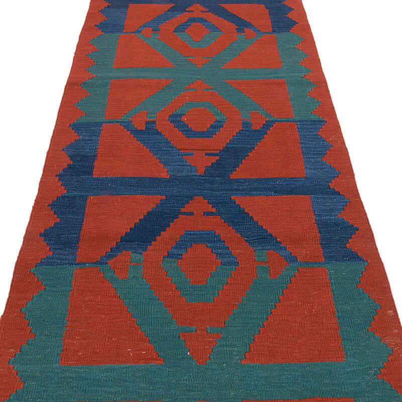 Yeni Kök Boya El Dokuma Yolluk Kilim - 96 cm x 293 cm - K0072877
