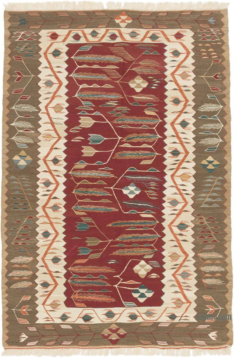 New Handwoven Turkish Kilim Rug - 3' 10" x 5' 8" (46" x 68") - K0072878