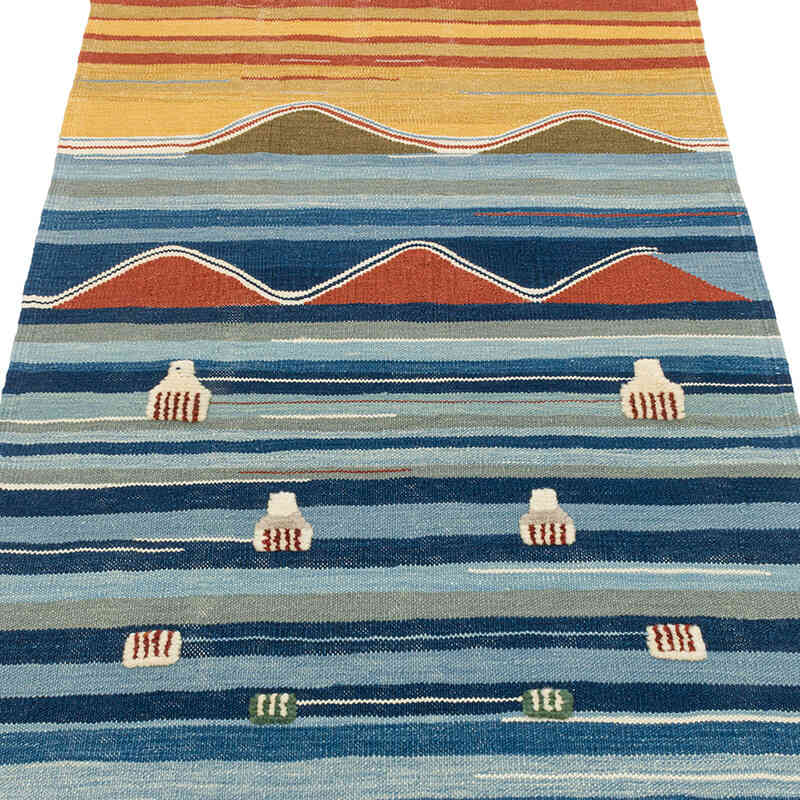 Yeni Kök Boya El Dokuma Kilim - 98 cm x 155 cm - K0072881