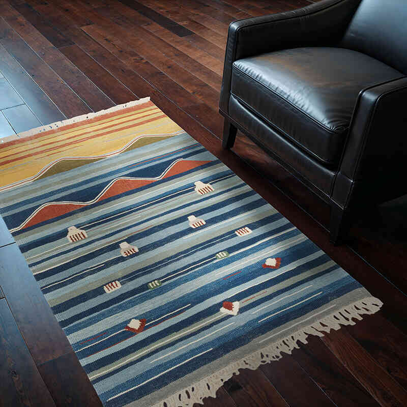 Yeni Kök Boya El Dokuma Kilim - 98 cm x 155 cm - K0072881