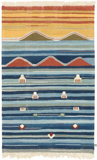 Yeni Kök Boya El Dokuma Kilim - 98 cm x 155 cm