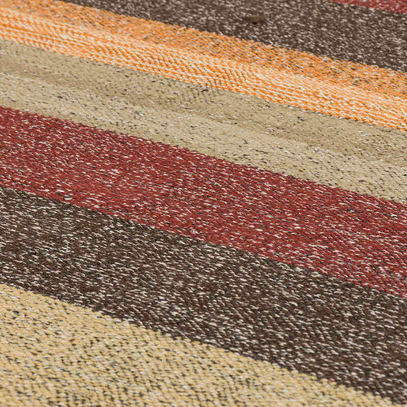 New Handwoven Turkish Kilim Runner - 3' 6" x 12' 4" (42" x 148") - K0072882