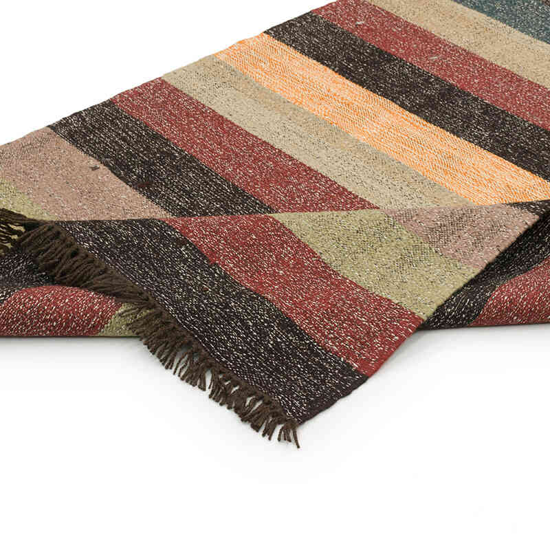 New Handwoven Turkish Kilim Runner - 3' 6" x 12' 4" (42" x 148") - K0072882