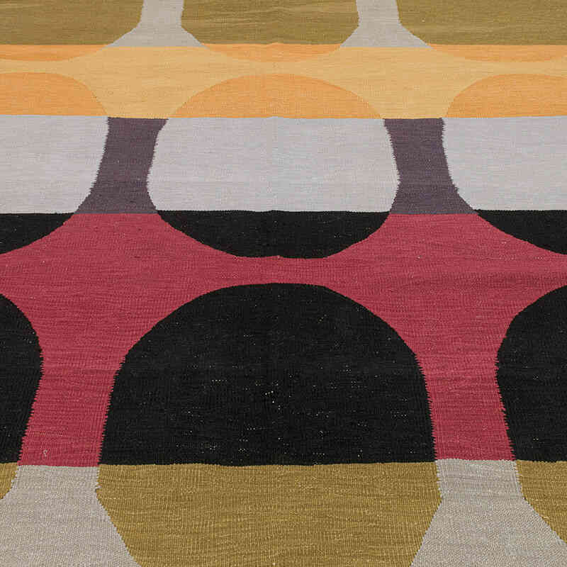 New Handwoven Turkish Kilim Rug - 6' 7" x 9'  (79" x 108") - K0072883