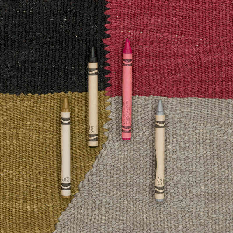 New Handwoven Turkish Kilim Rug - 6' 7" x 9'  (79" x 108") - K0072883