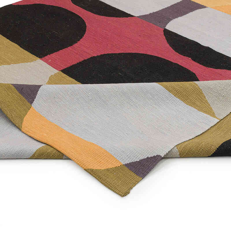 New Handwoven Turkish Kilim Rug - 6' 7" x 9'  (79" x 108") - K0072883