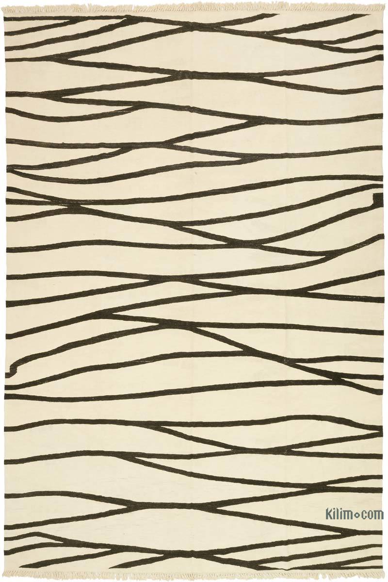 New Handwoven Turkish Kilim Rug - 9' 2" x 13' 8" (110" x 164") - K0072884