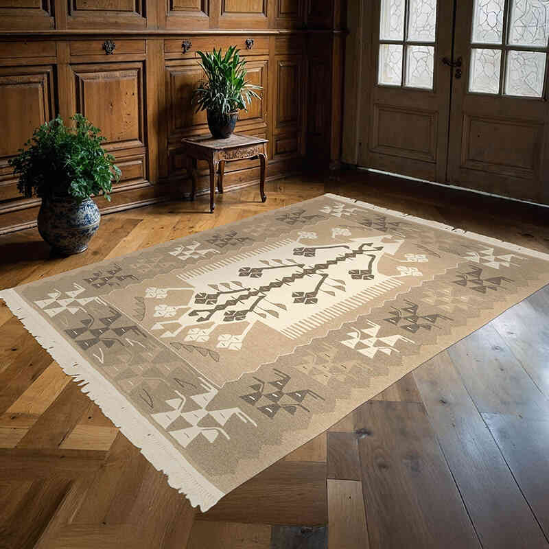 Yeni Kök Boya El Dokuma Kilim - 180 cm x 237 cm - K0072885
