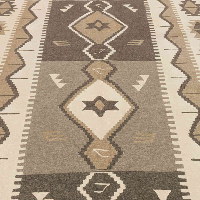 New Handwoven Turkish Kilim Rug - 6'  x 7' 5" (72" x 89") - K0072886