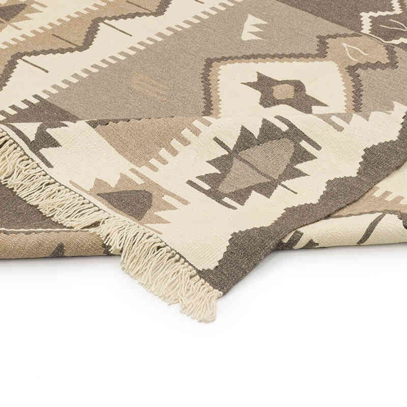 New Handwoven Turkish Kilim Rug - 6'  x 7' 5" (72" x 89") - K0072886