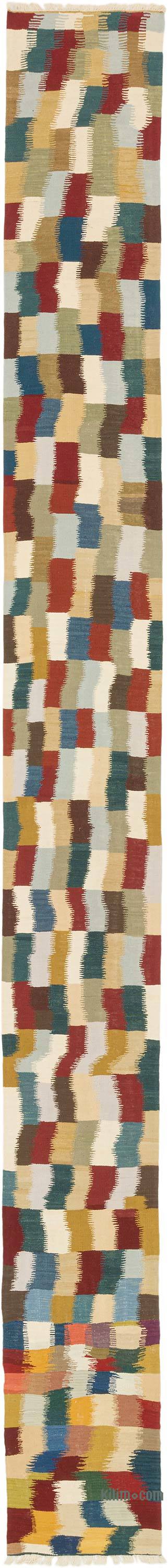 Yeni Kök Boya El Dokuma Yolluk Kilim - 77 cm x 767 cm - K0072890