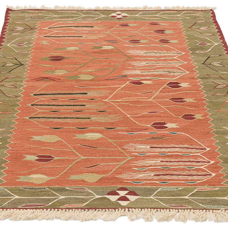 New Handwoven Turkish Kilim Rug - 3' 4" x 4' 9" (40" x 57") - K0072892