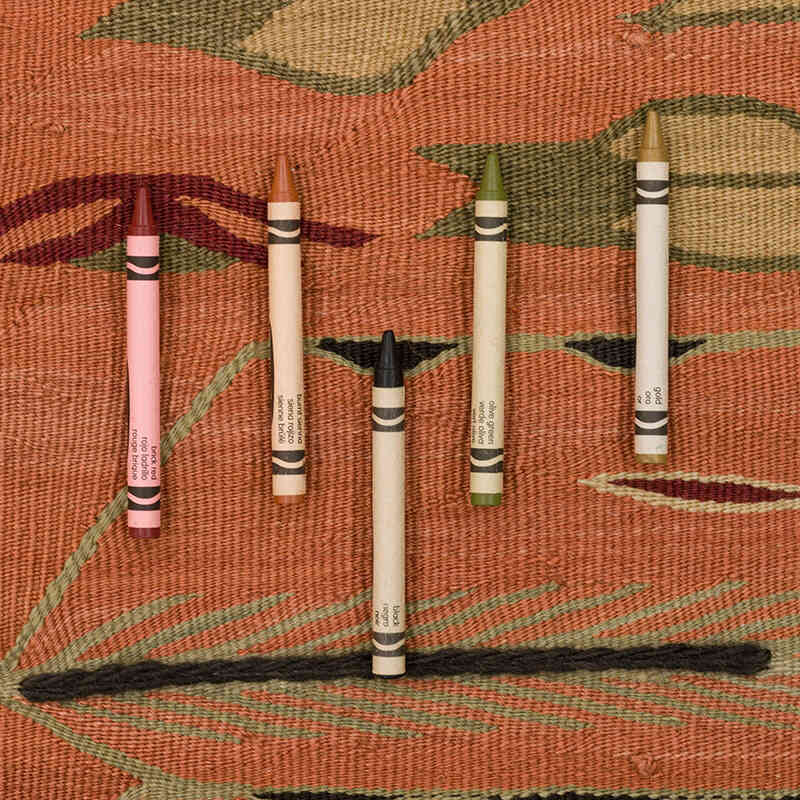New Handwoven Turkish Kilim Rug - 3' 4" x 4' 9" (40" x 57") - K0072892