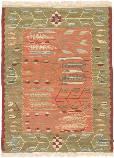 New Handwoven Turkish Kilim Rug - 3'  x 3' 11" (36" x 47")