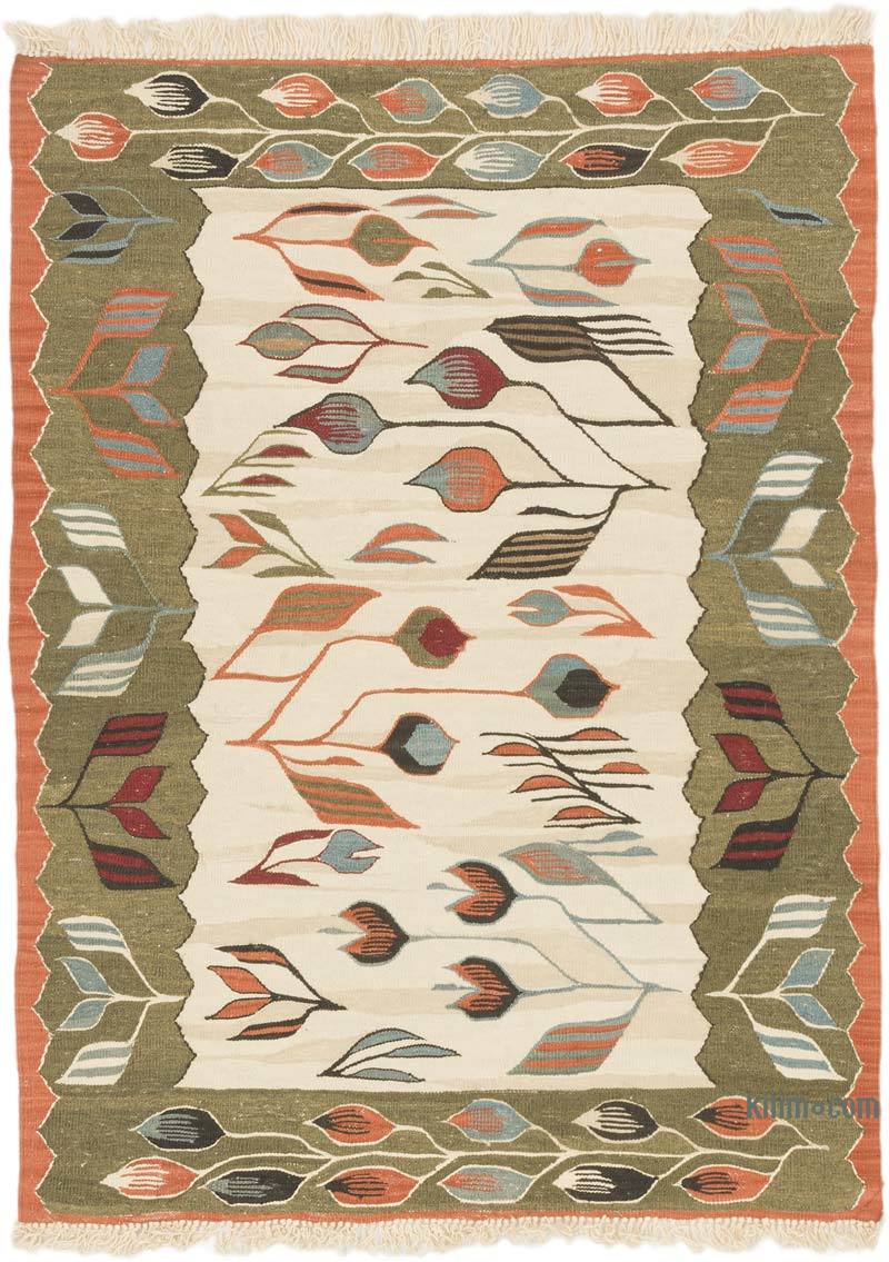Yeni Kök Boya El Dokuma Kilim - 90 cm x 121 cm - K0072897