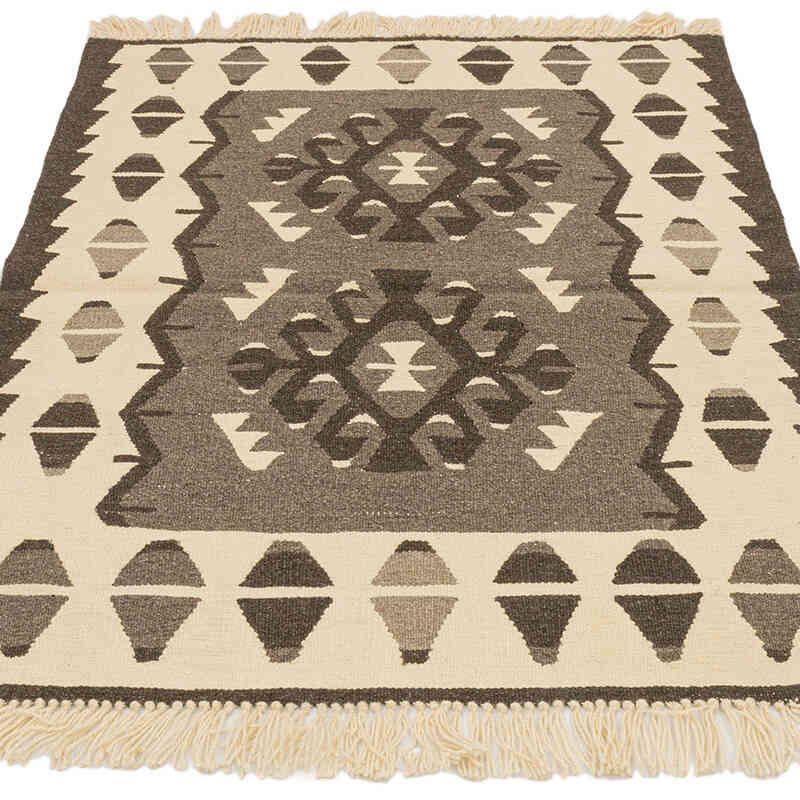 Yeni Kök Boya El Dokuma Kilim - 91 cm x 118 cm - K0072901