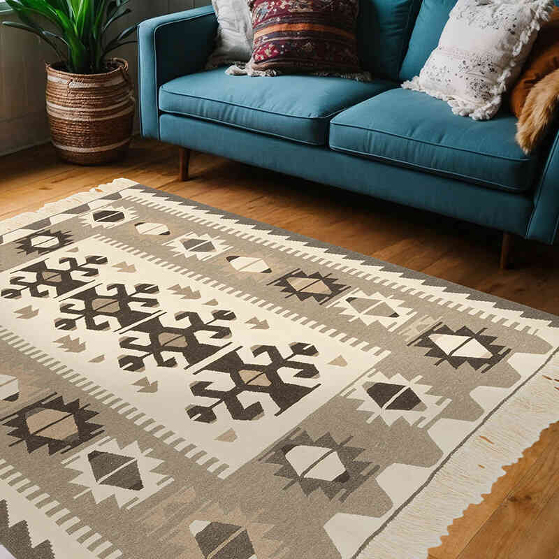 Nueva Alfombra Turca Kilim - 180 cm x 215 cm - K0072902