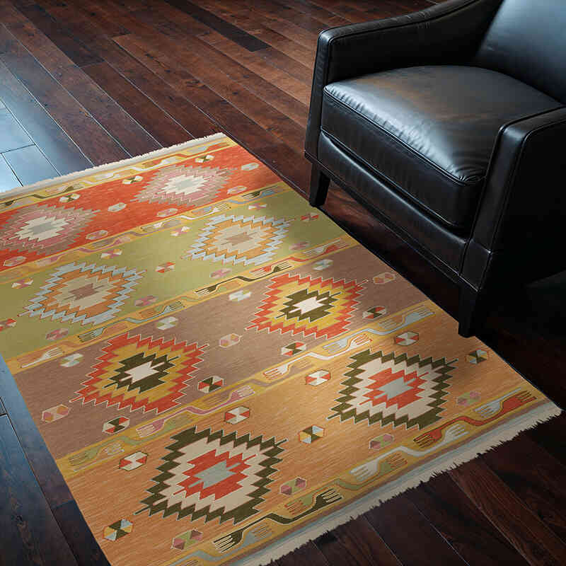 Nueva Alfombra Turca Kilim - 118 cm x 160 cm - K0072908