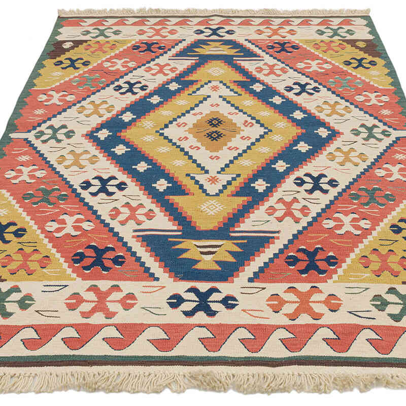 Yeni Kök Boya El Dokuma Kilim - 117 cm x 167 cm - K0072909
