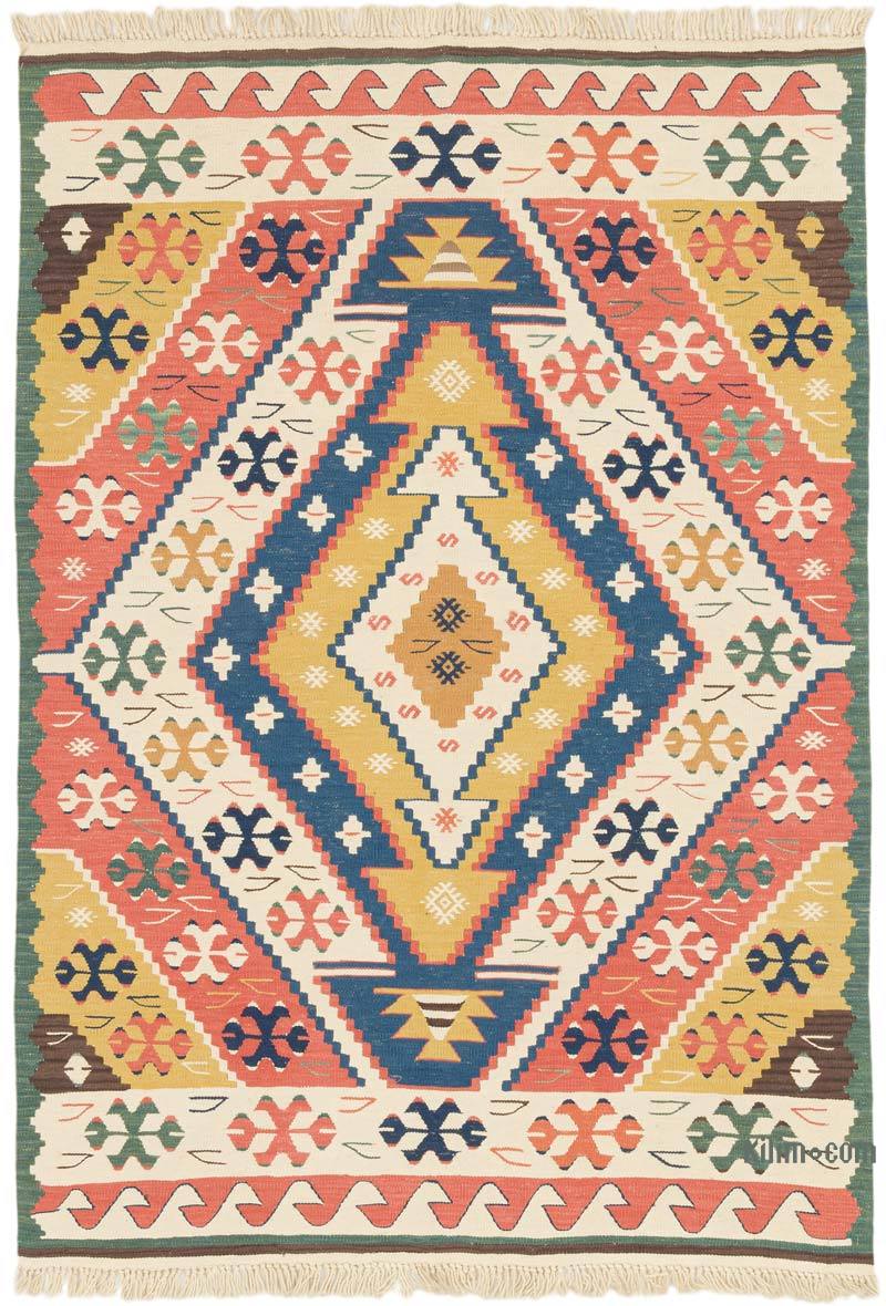 Yeni Kök Boya El Dokuma Kilim - 117 cm x 167 cm - K0072909