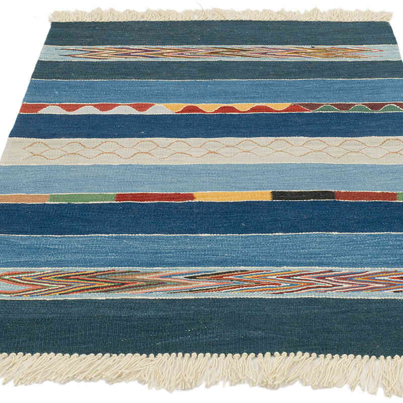 Yeni Kök Boya El Dokuma Kilim - 90 cm x 131 cm - K0072910