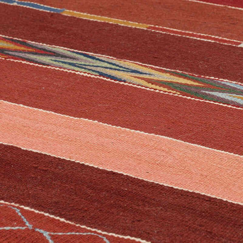 New Handwoven Turkish Kilim Rug - 6' 1" x 8' 5" (73" x 101") - K0072914