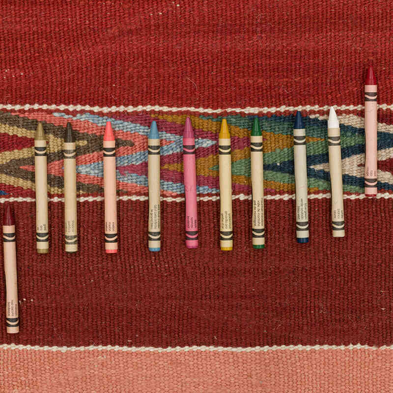 New Handwoven Turkish Kilim Rug - 6' 1" x 8' 5" (73" x 101") - K0072914
