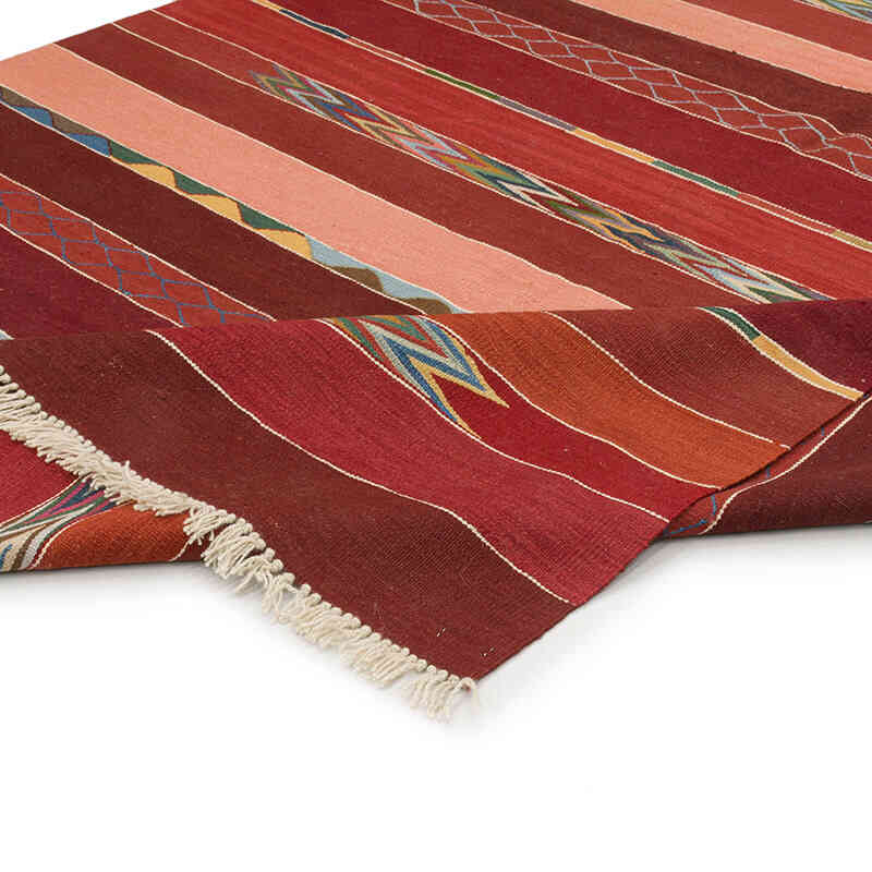 New Handwoven Turkish Kilim Rug - 6' 1" x 8' 5" (73" x 101") - K0072914