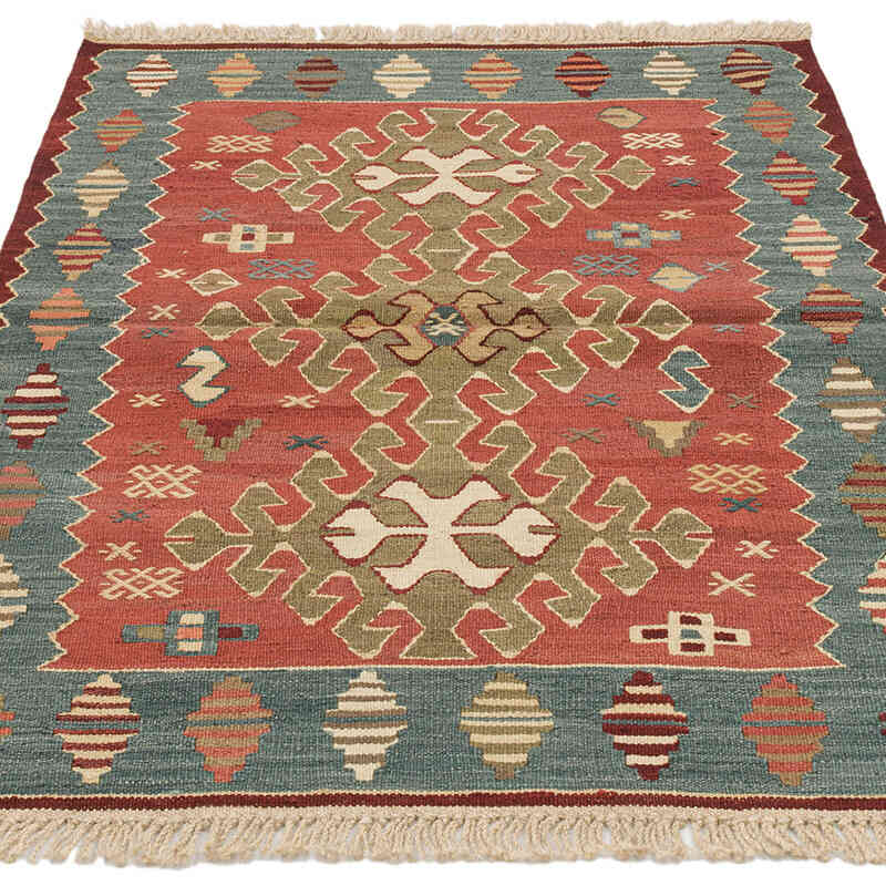 Yeni Kök Boya El Dokuma Kilim - 90 cm x 128 cm - K0072917