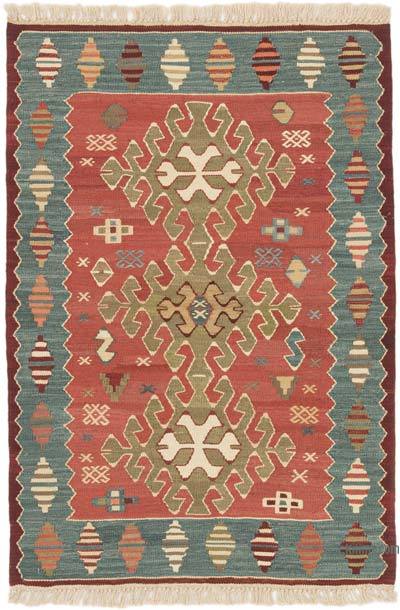 Runner Kilim, Vintage Kilim, Turkish Kilim, Home online Decor Kilim, 28x120 inches Red Kilim, Organic Kilim, Kitchen Kilim, 3458