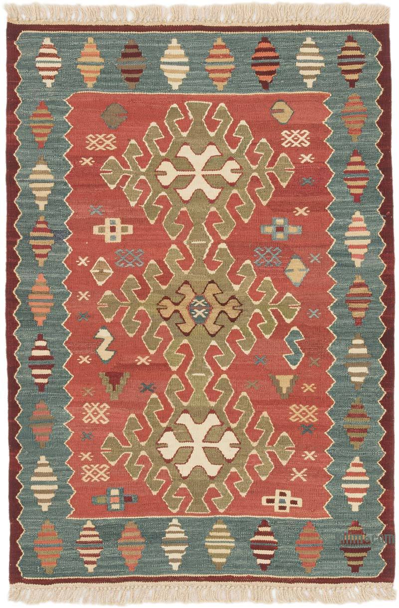 Yeni Kök Boya El Dokuma Kilim - 90 cm x 128 cm - K0072917