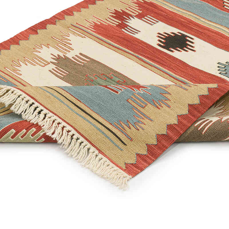 Yeni Kök Boya El Dokuma Kilim - 91 cm x 126 cm - K0072921