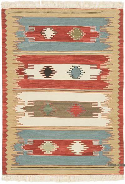 Yeni Kök Boya El Dokuma Kilim - 91 cm x 126 cm