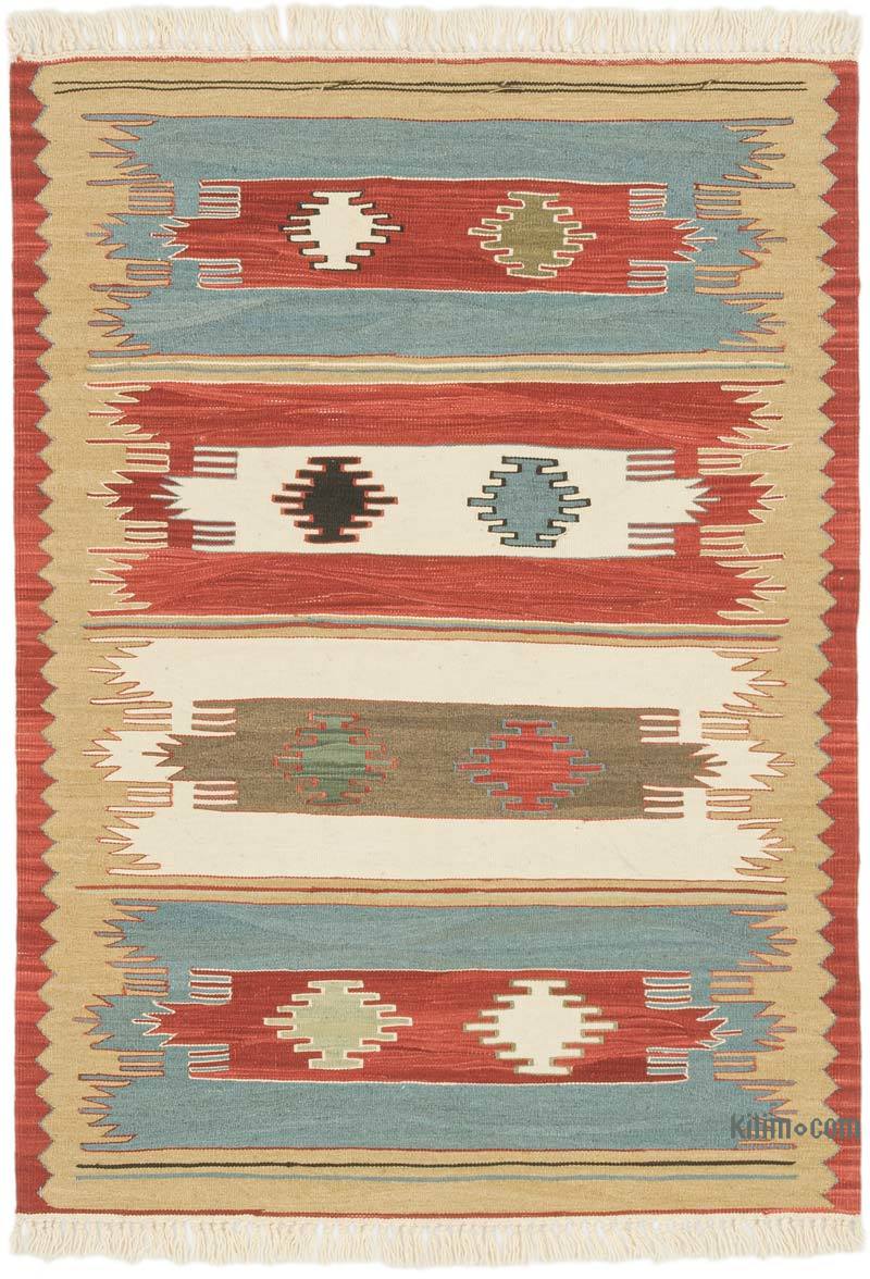 Yeni Kök Boya El Dokuma Kilim - 91 cm x 126 cm - K0072921