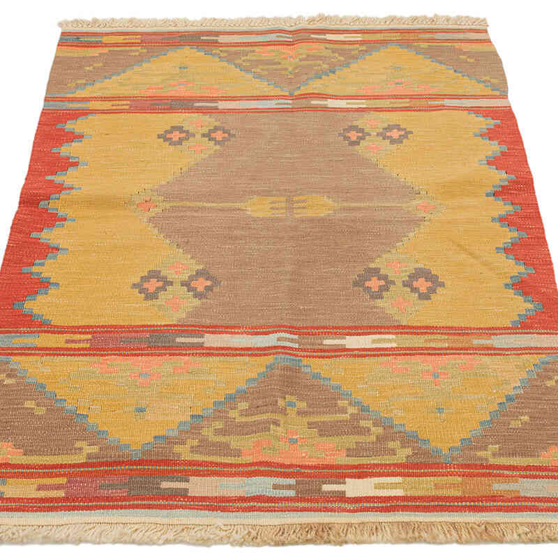 Yeni Kök Boya El Dokuma Kilim - 74 cm x 110 cm - K0072922