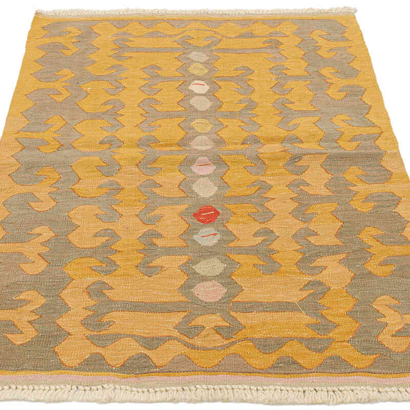 New Handwoven Turkish Kilim Rug - 2' 7" x 3' 8" (31" x 44") - K0072927