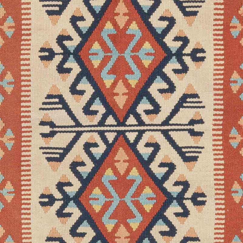 New Handwoven Turkish Kilim Rug - 3' 2" x 6' 1" (38" x 73") - K0072932