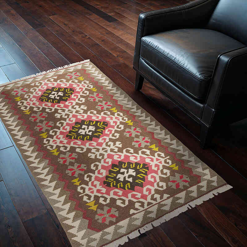 Nueva Alfombra Turca Kilim - 89 cm x 152 cm - K0072935