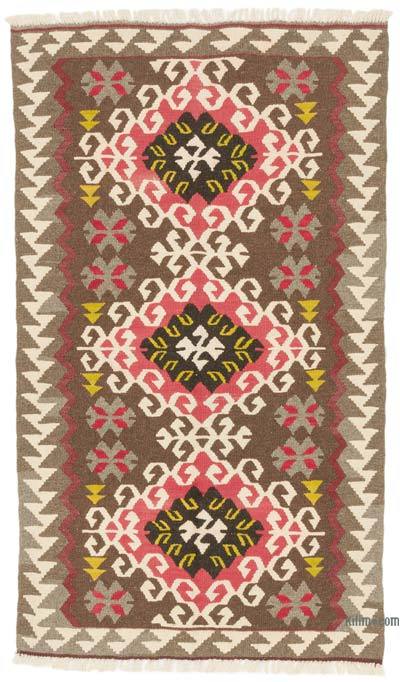 New Handwoven Turkish Kilim Rug - 2' 11" x 5'  (35" x 60")