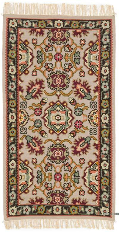 New Moldovan Kilim Rug - 2' 9" x 4' 11" (33" x 59")